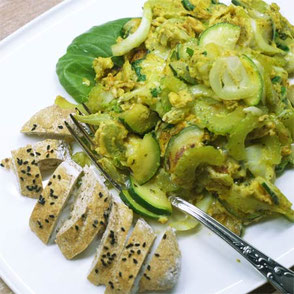 Kerstins Keto, Grünes Gemüse mit Ei und Käse