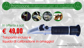 Promozione rifrattometri per oli industriali