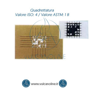 Prova di quadrettatura - Valore ISO 4 - Valore ASTM 1 B