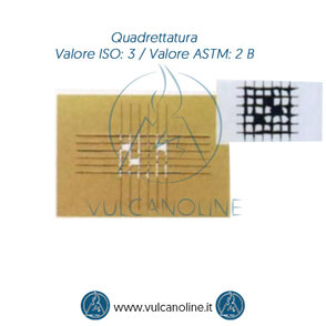 Prova di quadrettatura - Valore ISO 3 - Valore ASTM 2 B