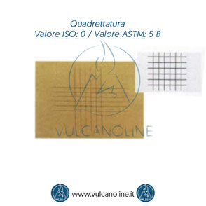 Prova di quadrettatura - Valore ISO 0 - Valore ASTM 5 B