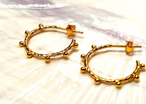 Creolen aus goldenen Silber