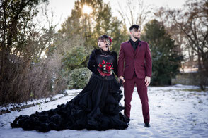 Gothic Hochzeit Dresden, Hochzeitsfotograf Gothic Hochzeit in Dresden, Dresden Gothic Hochzeit