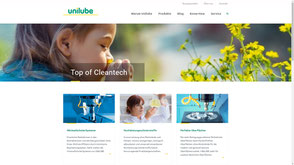 Screenshot von der Kunden Wordpress Website https://unilube.ch/