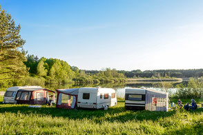 Ostseeküste von oben mit Campingplatz 2026