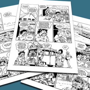 Planches de Bande Dessinée originale de Sébastien Salingue