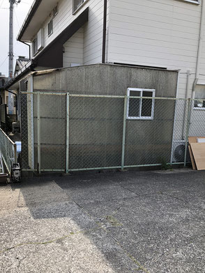 施工前西面の画像