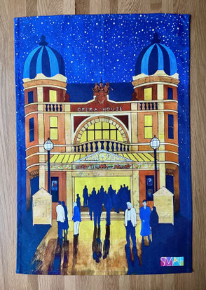Night at The Opera Tea Towel