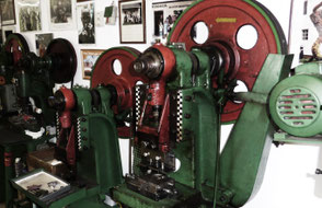 Jaw harp manufacturer Wimmer-Bades Detail stamping press