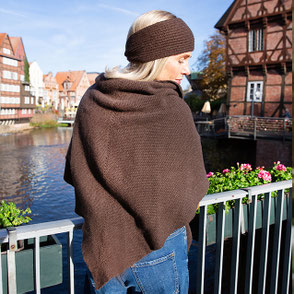 Kaschmir Triangle NETTY Stola in brown
