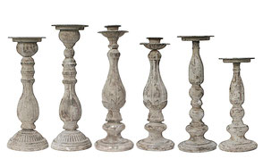 Kerzenständer aus Metall, Glas, Keramik für Tafel und Stumpenkerzen