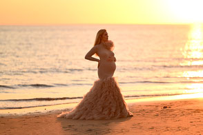 zwangerschapsshoot strand