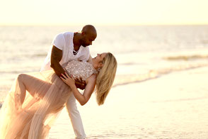 zwangerschaps fotoshoot strand