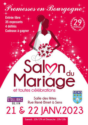 Salon du Mariage de Sens 21 et 22 Janvier 2023