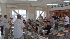 令和5年度・森小学校でお囃子指導の画像12