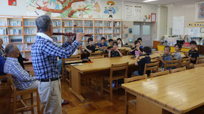 令和7年度・森小学校でお囃子指導の画像7