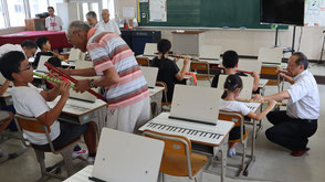 令和5年度・森小学校でお囃子指導の画像10