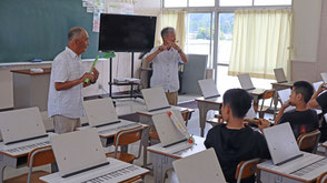 令和5年度・森小学校でお囃子指導の画像1