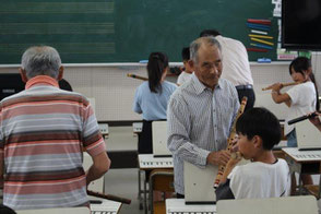 令和6年度・森小学校でお囃子指導の画像6