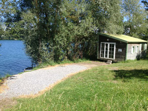 vue de la cabane de pêche