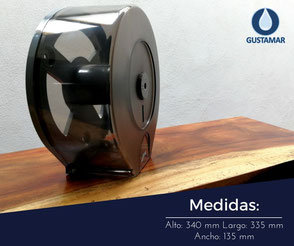 MEDIDAS DEL DISPENSADOR DE PAPEL HIGIÉNICO INSTITUCIONAL JOFEL MAXI ALTERA PH52310