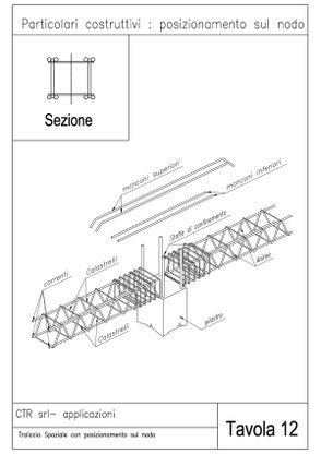 Traliccio spaziale con posizionamento sul nodo