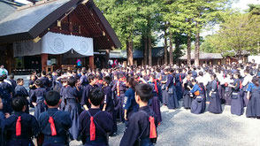 北海道神宮で剣道大会