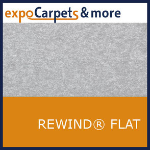 Recycling (Rewind ® Flat) Teppiche in 10 Farben für Messen und Events von expoCarpets & more