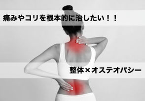 【整体×オステオパシー】痛みやコリを根本的に治したい！！