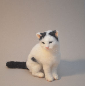 Filzkatze, Katze, Filz, Wollfigur