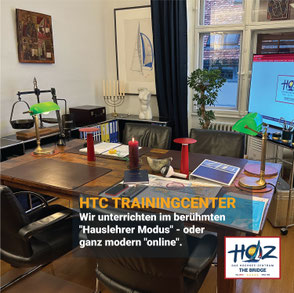 HTC Trainingcenter im Hauslehrer-Modus – Unterricht mit Karte und digitalem Zugang.