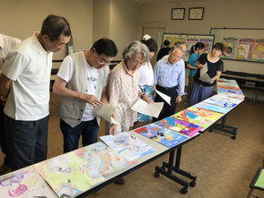 ポスター原画審査中