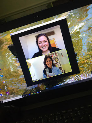 Screenshot Uta Gebing Anja Orywol Zoom Interview Podcast Porridge