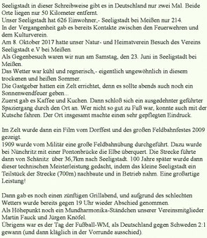 Bild: Seeligstadt Heimatverein Ausflug 2018