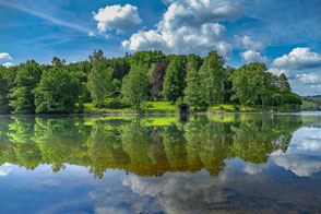 Roland Valter # Bootshaus Rursee # Spiegelung