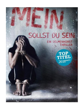 Buch-Cover, Frau sitzt auf eine Matratze, Hände und Füße sind gefesselt