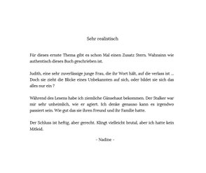 Feedback zum Buch "Mein sollst du sein!"