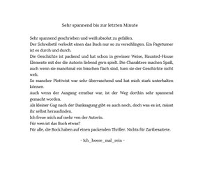 Feedback zum Buch "Neuendeel - Die geerbte Villa"