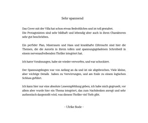 Feedback zum Buch "Neuendeel - Die geerbte Villa"