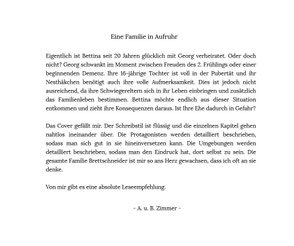Feedback zum Buch "O mein Gott, Georg! Doch nicht jetzt!"