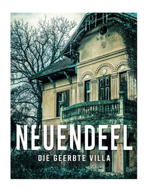 Buch-Cover, alte Villa umgeben von Pflanzen