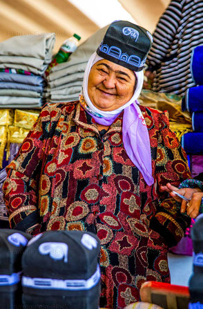 Marktfrau in Samarkand/Usbeskistan