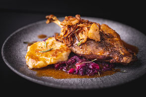 Restaurant Gesellenhaus Mülheim - Gänsebrust, Gänsekeule & Wild