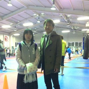 西村先生＆真利愛選手