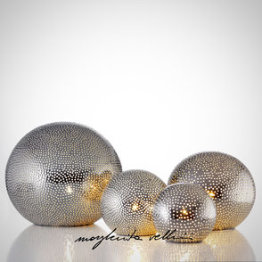 Sphere lamps BUCHINI precious metal Platinum 15% . Margherita Vellini Ceramics Made in Italy Home Lighting Design 