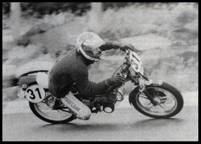 Thierry Chéron à l'attaque sur la Motobécane n°31