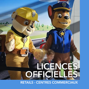 Personnages mascottes officielles PAT PATROUILLE GABBY ET LA MAISON MAGIQUE LES MINIONS EXPOSITION PAT PATROUILLE HARRY POTTER LES SCHTROUMPFS CENTRE COMMERCIAL RETAILS