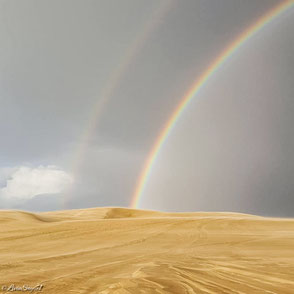 Rainbow above Dune du Pilat / Arc-en-ciel au-dessus de la Dune du Pilat