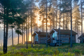 Schöne Lichtstimmung im Arctic Retreat