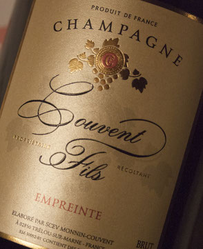 Cuvée signature du champagne Couvent Fils